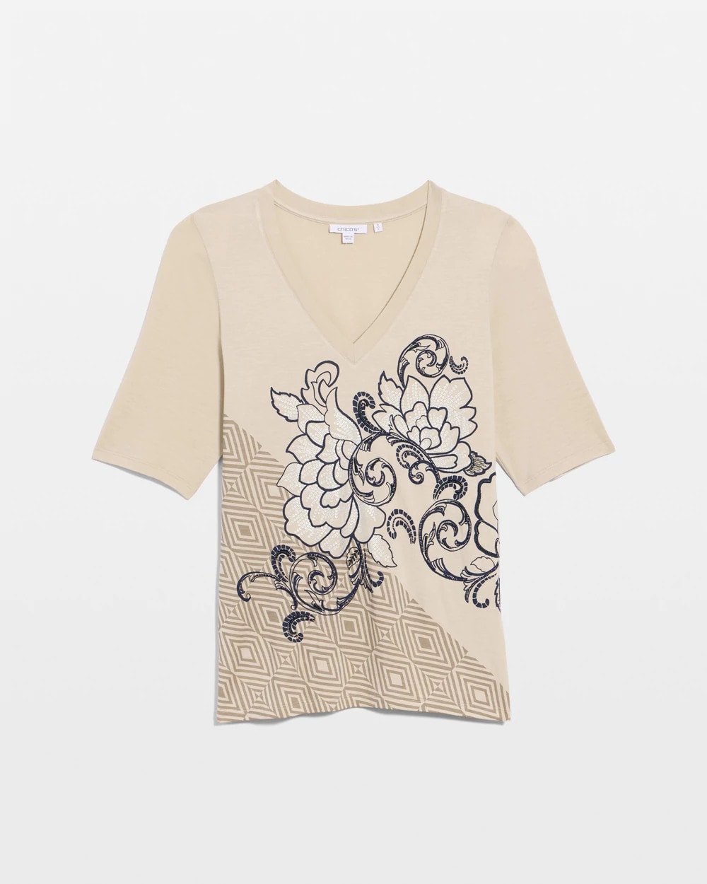 Chico's For Sale - Knit Sequin Elbow Tee