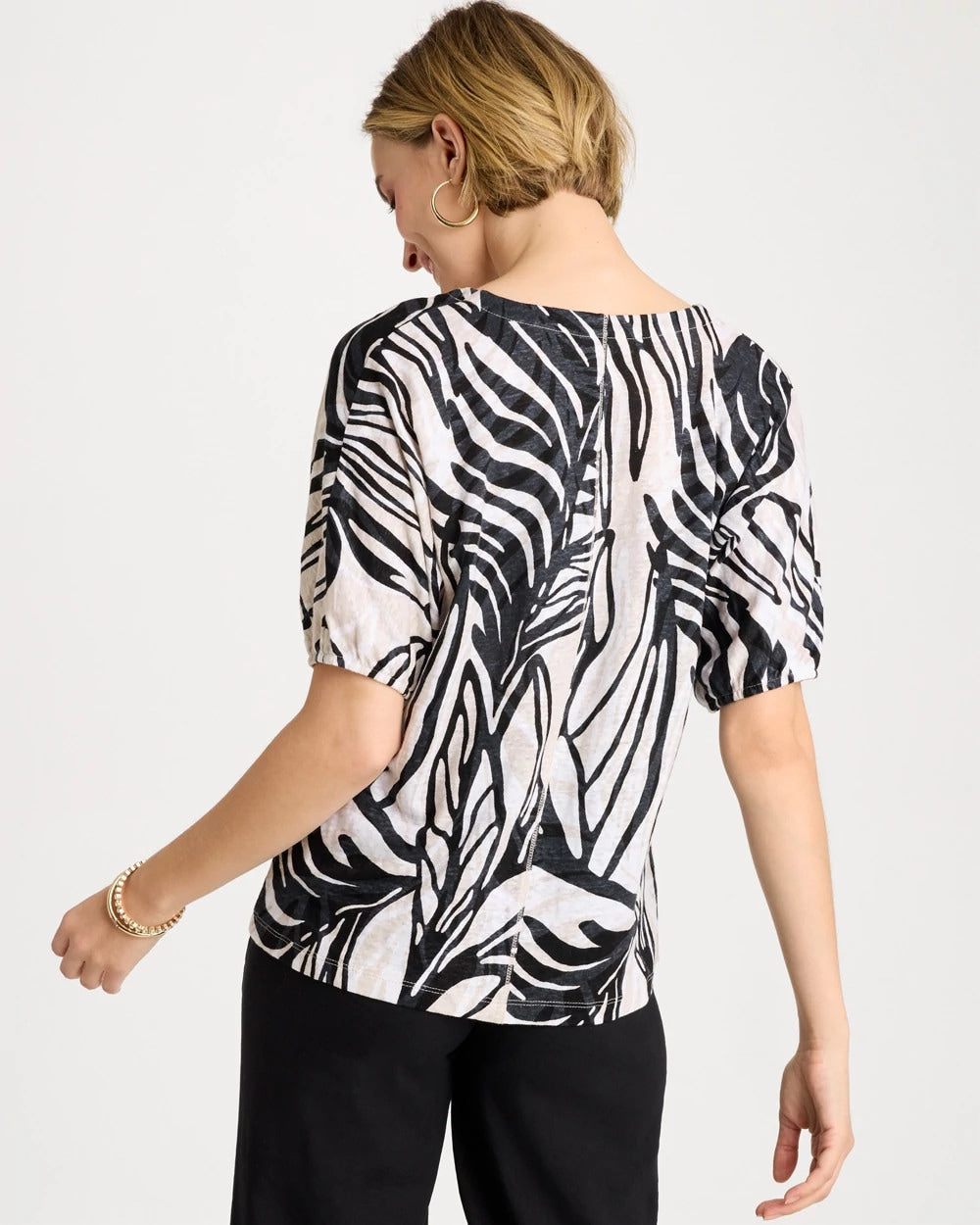 Chico's Online - Linen Ruched Palm Tee