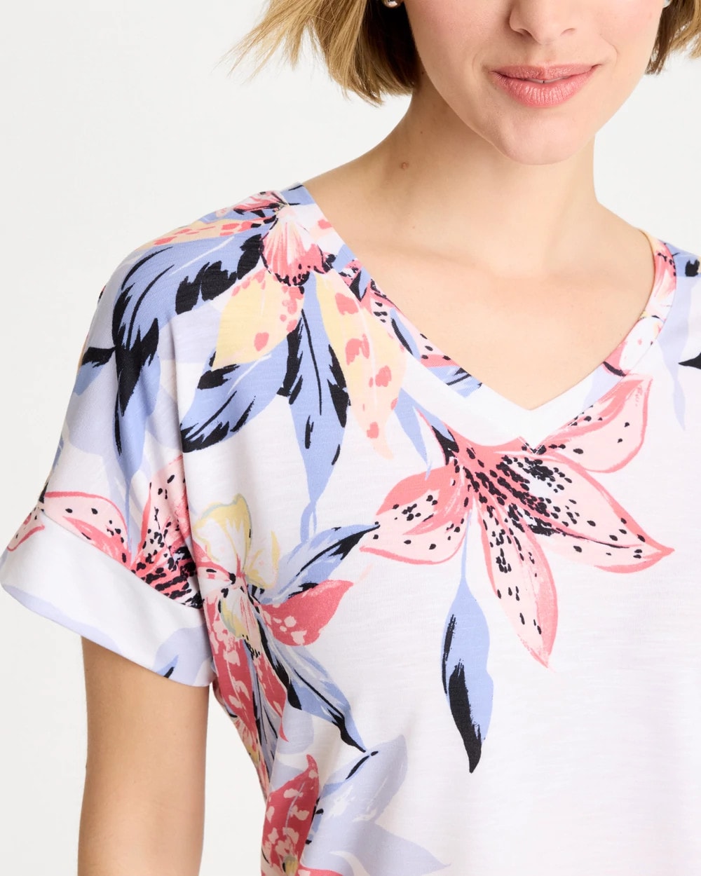 Chico's Discount - Zenergy® Lily Drop Shoulder Tee