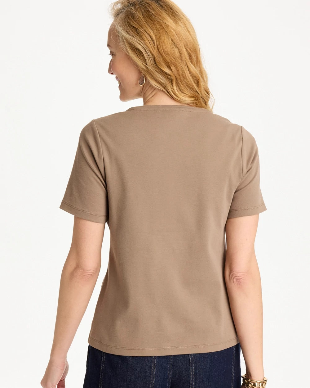 Chico's Outlet - Cotton Sequin Tee