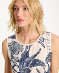 Chico's On Sale - Caviar Trim Floral Tank