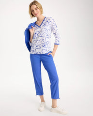 Chico's Sale - Zenergy® Slub Knit Mesh Trim Tee