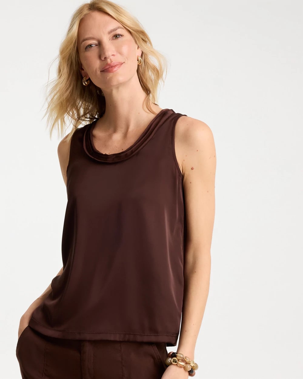 Chico's Outlet - Jersey Satin Tank Top