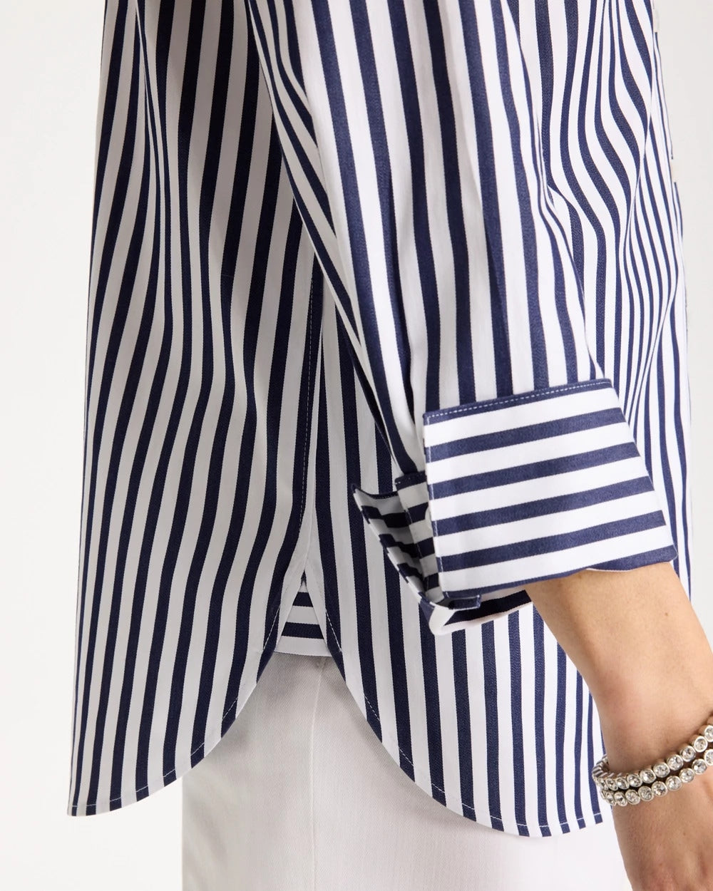Chico's Sale - No Iron™ Stretch Striped Shirt