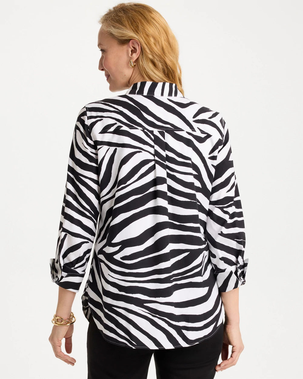 Chico's For Sale - No Iron™ Stretch Animal Print Shirt
