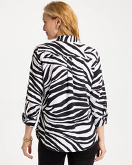 Chico's For Sale - No Iron™ Stretch Animal Print Shirt