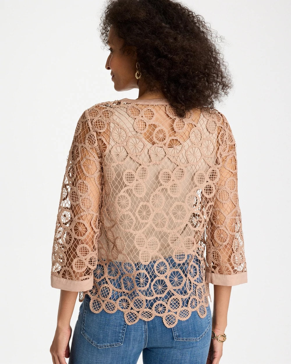Chico's Online - Mixed-Media Medallion Lace Top