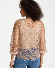 Chico's Online - Mixed-Media Medallion Lace Top