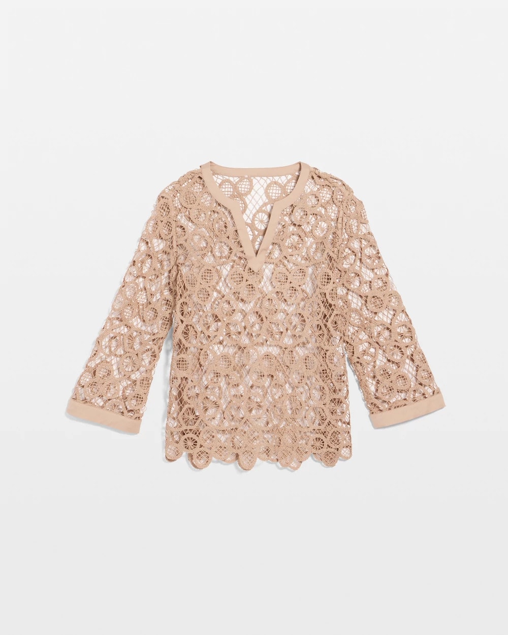 Chico's Online - Mixed-Media Medallion Lace Top