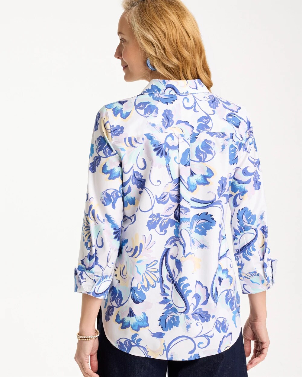 Chico's Sale - No Iron™ Stretch Paisley Shirt