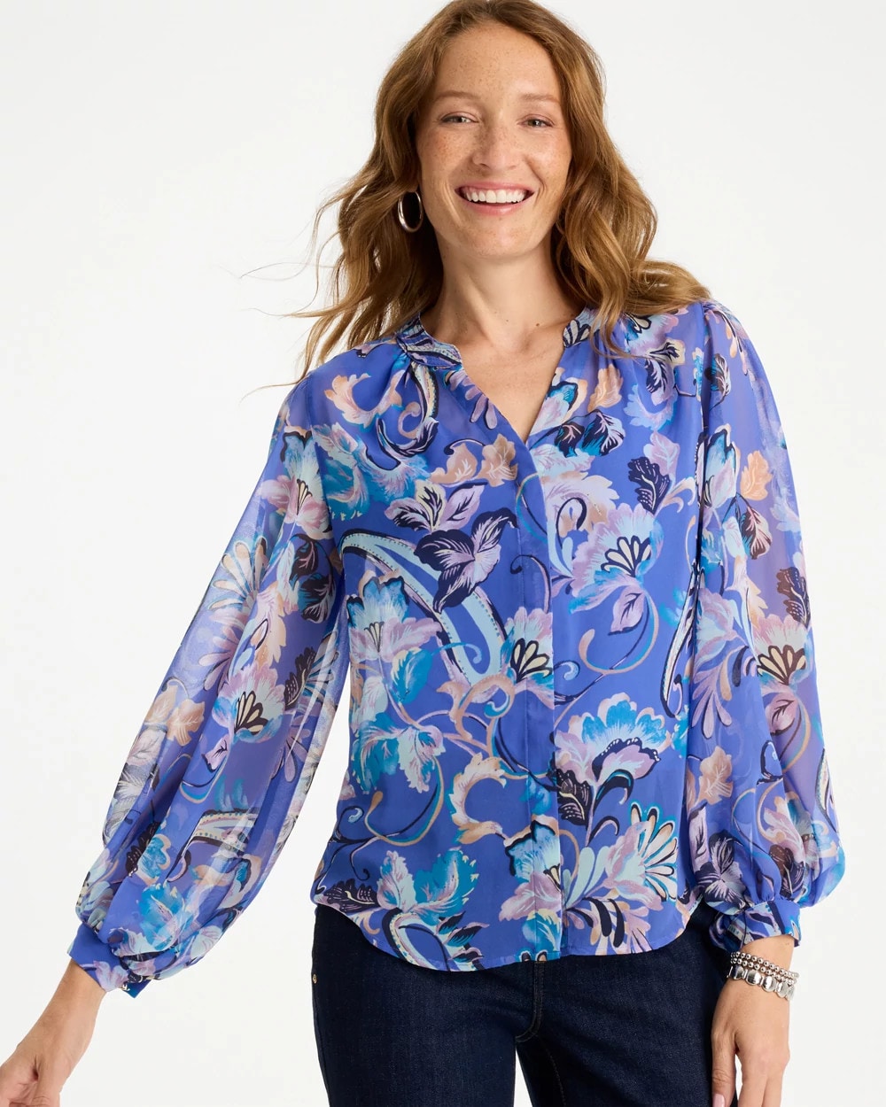 Chico's For Sale - Georgette Paisley Blouse