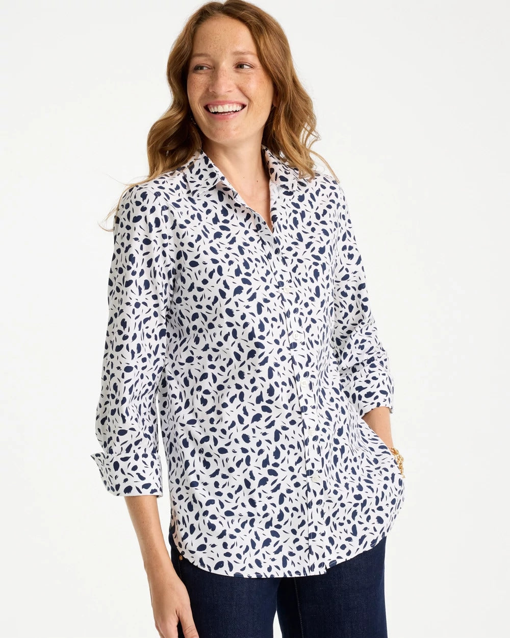Chico's Sale - No Iron™ Stretch Printed Shirt