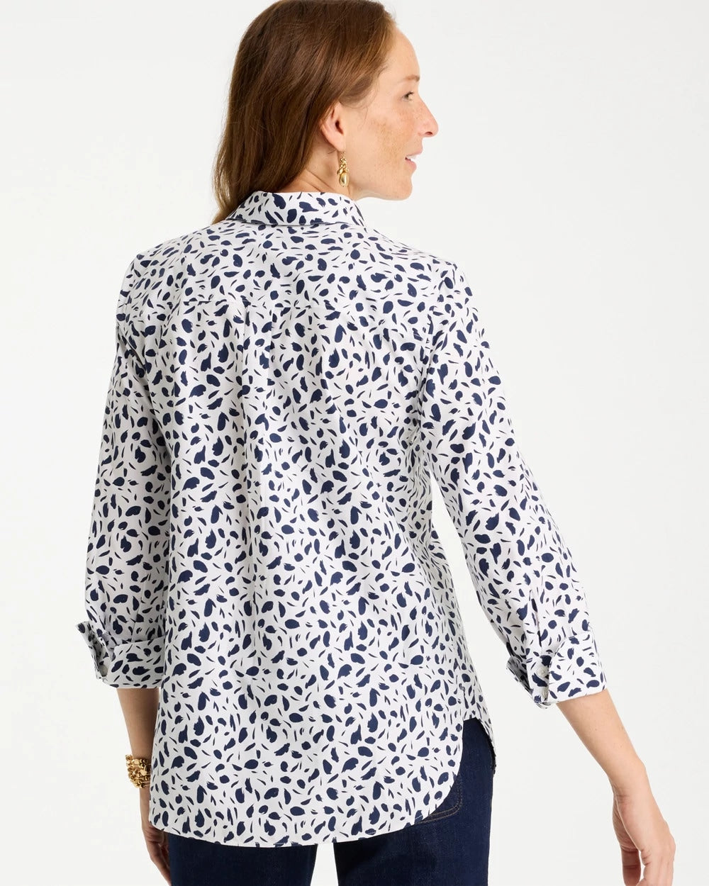 Chico's Sale - No Iron™ Stretch Printed Shirt