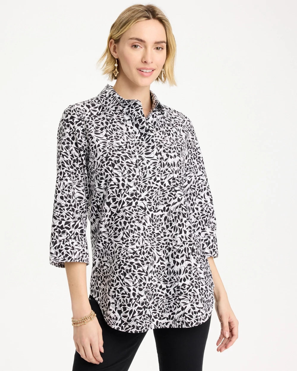Chico's On Sale - No Iron™ Stretch Printed Popover