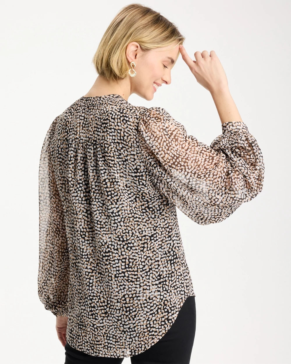 Chico's Online - Georgette Printed Squares Blouse