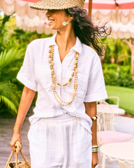 Chico's / Cotton Gauze Camp Shirt