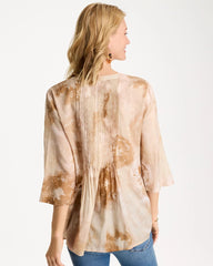Chico's Cotton-Blend Pintuck Tunic