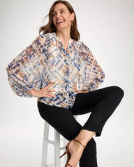 Chico's Outlet - Georgette Printed Blouse