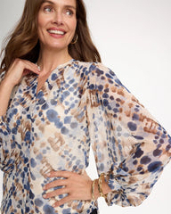 Chico's Outlet - Georgette Printed Blouse