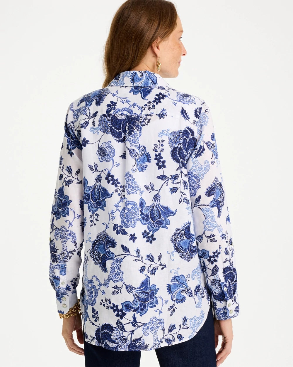 Chico's / No Iron™ Linen Bloom Shirt