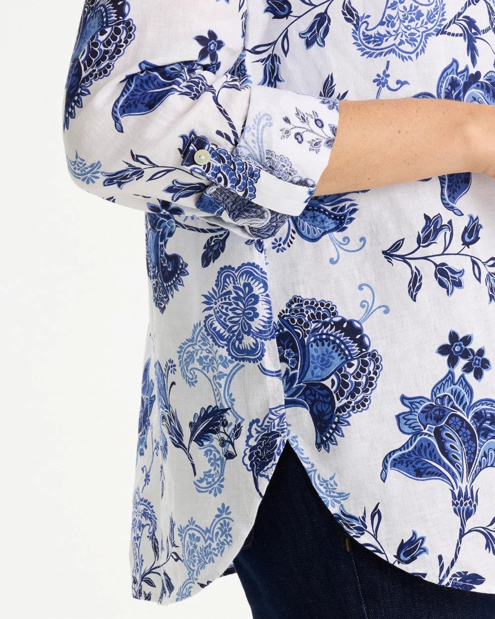 Chico's / No Iron™ Linen Bloom Shirt