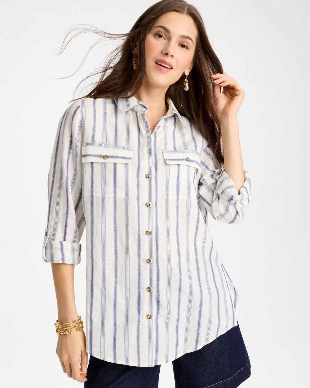 Chico's For Sale - Linen-Cotton Utility Tunic