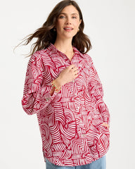 Chico's US - No Iron™ Linen Geo Print Shirt