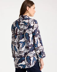 Chico's Discount - Printed No Iron Linen Shirt