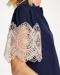 Chico's Outlet - Sea Island Crochet Lace Blouse