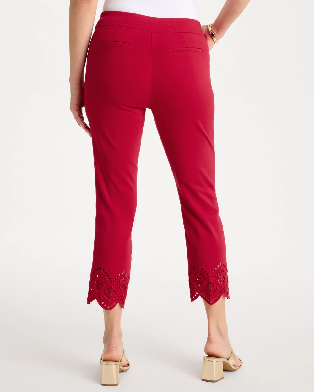 Chico's Online - Petite Brigitte™ Slim Scalloped Ankle Pants