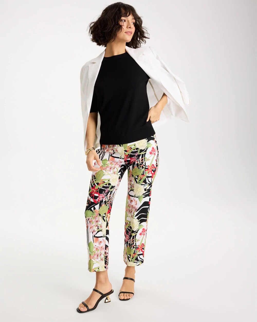Chico's US - Tropical Nights Brigitte™ Straight Crop Pant