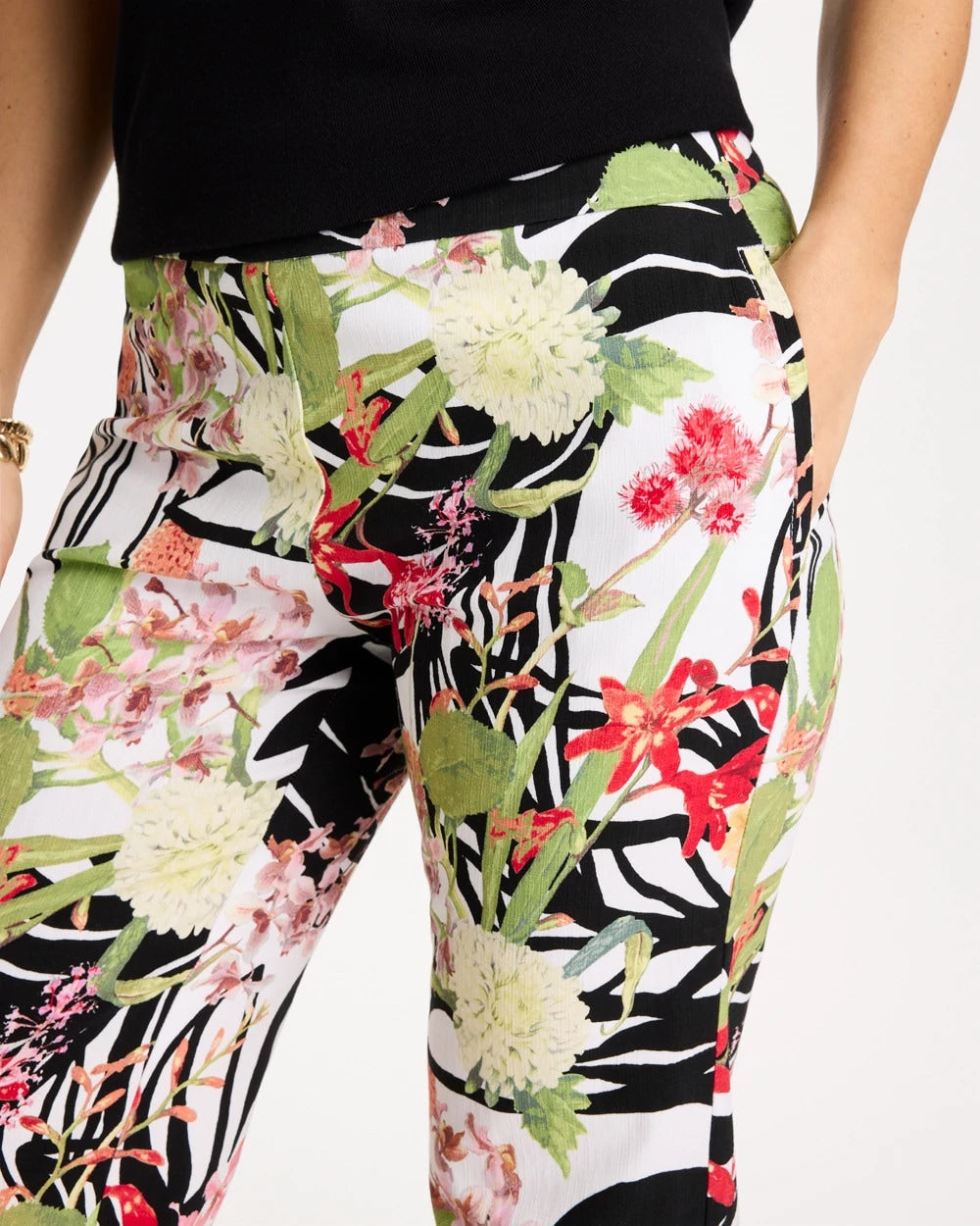 Chico's US - Tropical Nights Brigitte™ Straight Crop Pant