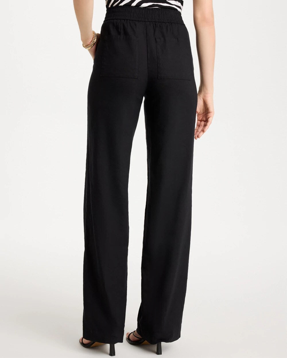 Chico's Sale - Pull-On Wide-Leg Linen Pants