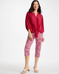Chico's On Sale - Brigitte™ Slim Geo Pull-On Capri Pant