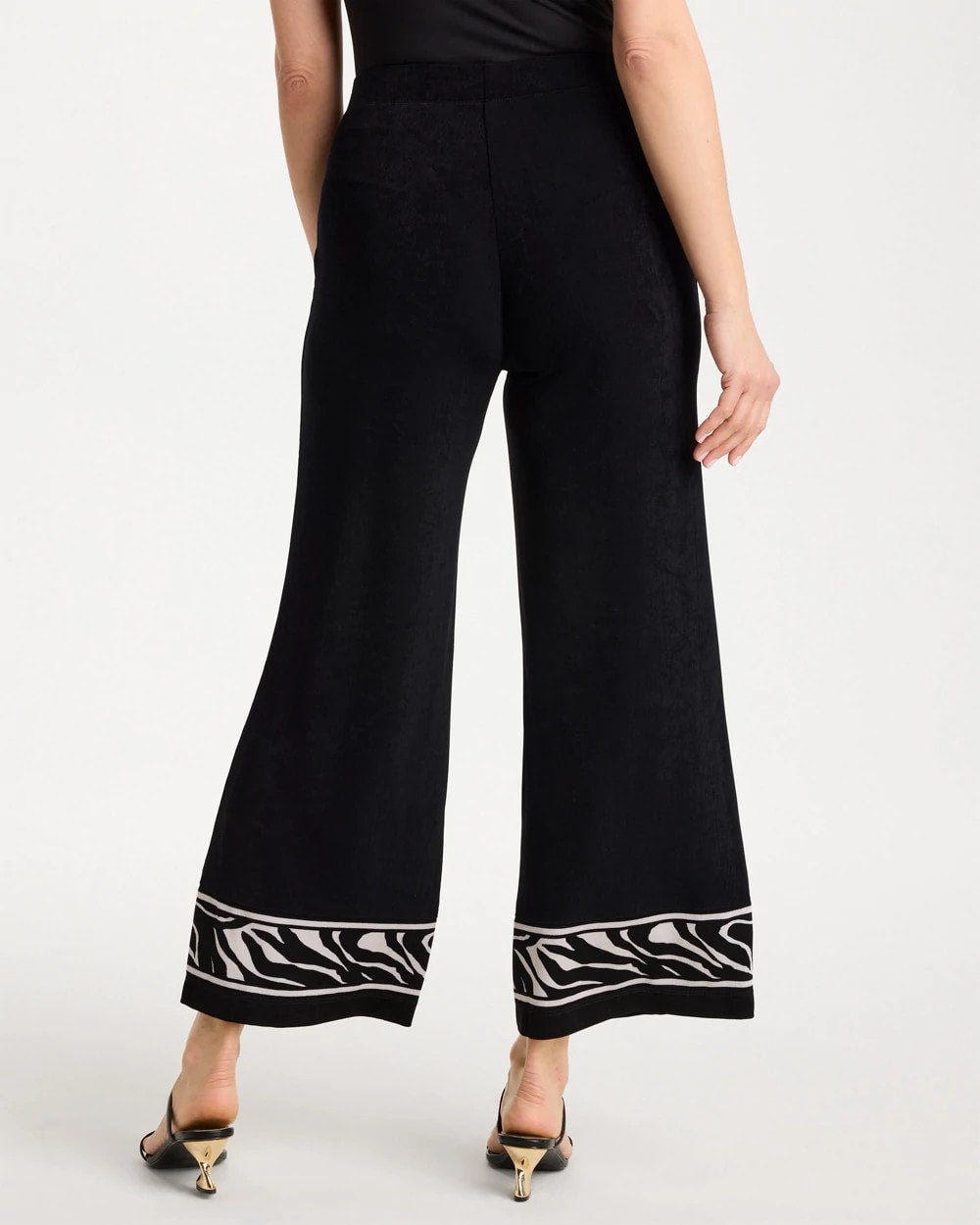 Chico's Outlet - Travelers™ Abstract Zebra Cropped Pants
