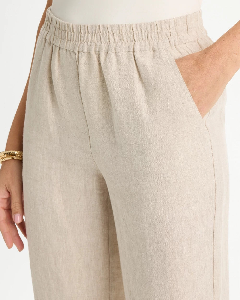 Chico's Online - Linen Straight Tapered Ankle Pants