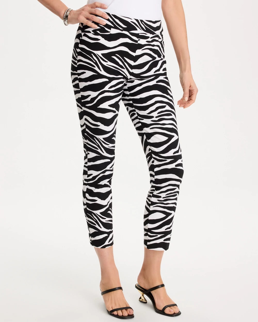 Chico's Sale - Zebra Brigitte™ Slim Pull-On Crop Pant
