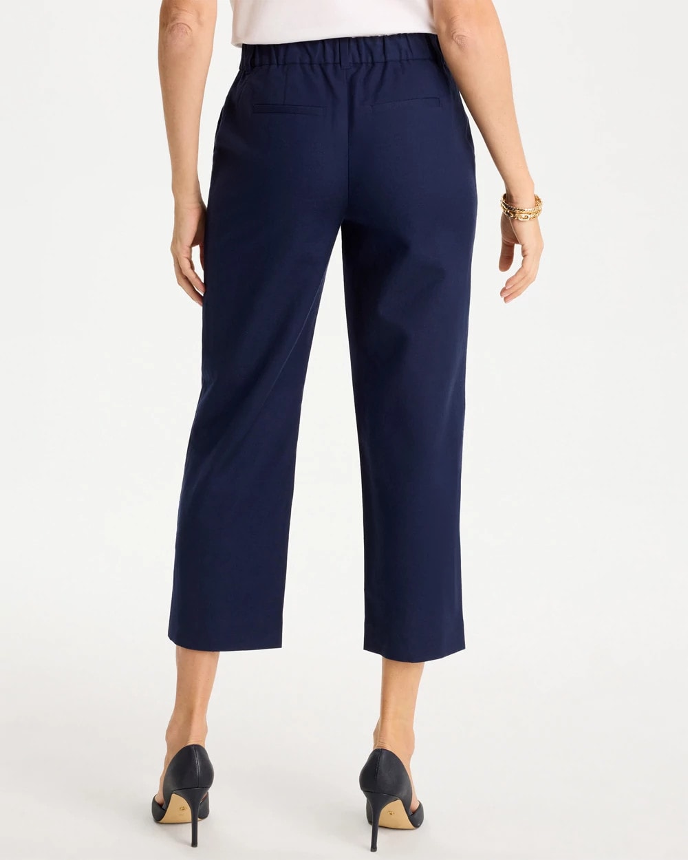 Chico's Outlet - Embroidered Linen Fly Front Pants
