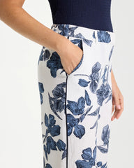 Chico's Discount - Piped Linen Fly Front Pants