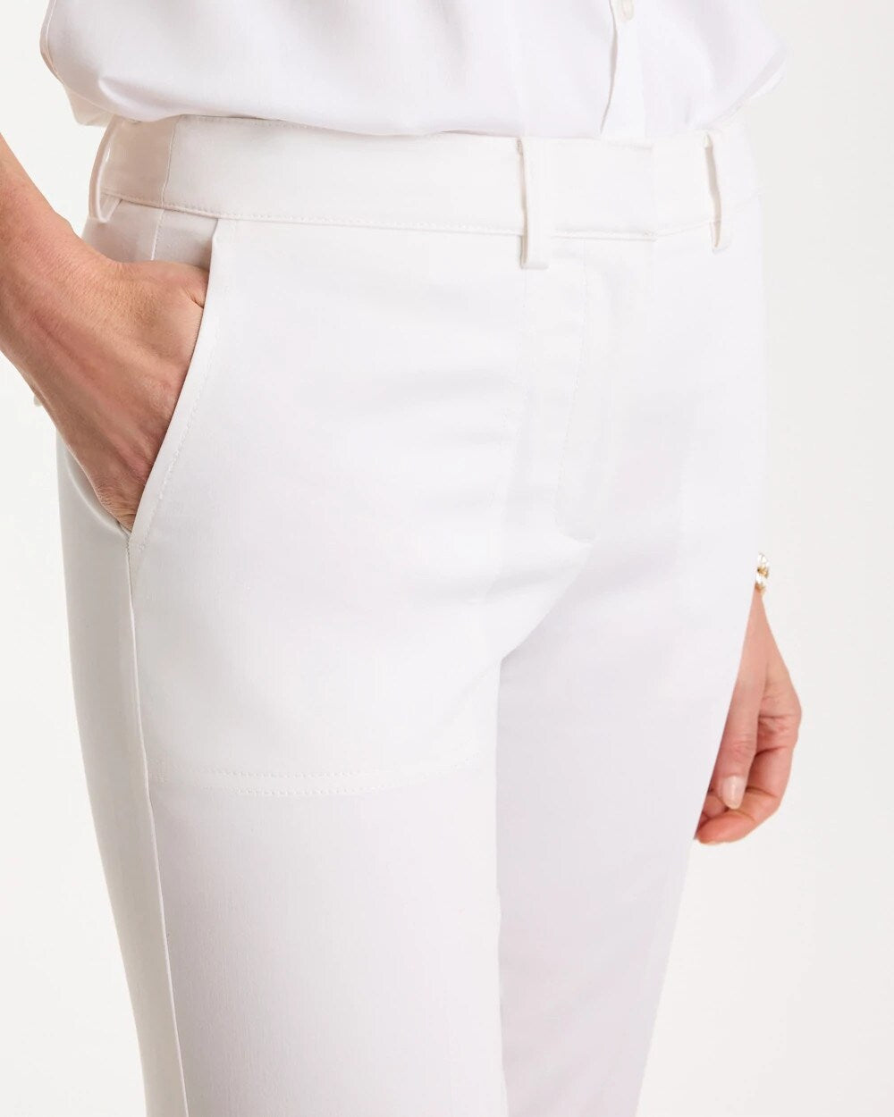 Chico's Sale - Emme Sateen Straight Capri Pants