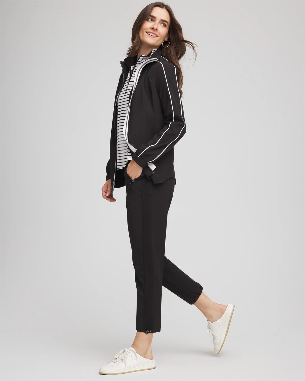 Chico's Outlet - Zenergy® UPF Rib Mix Cropped Pants