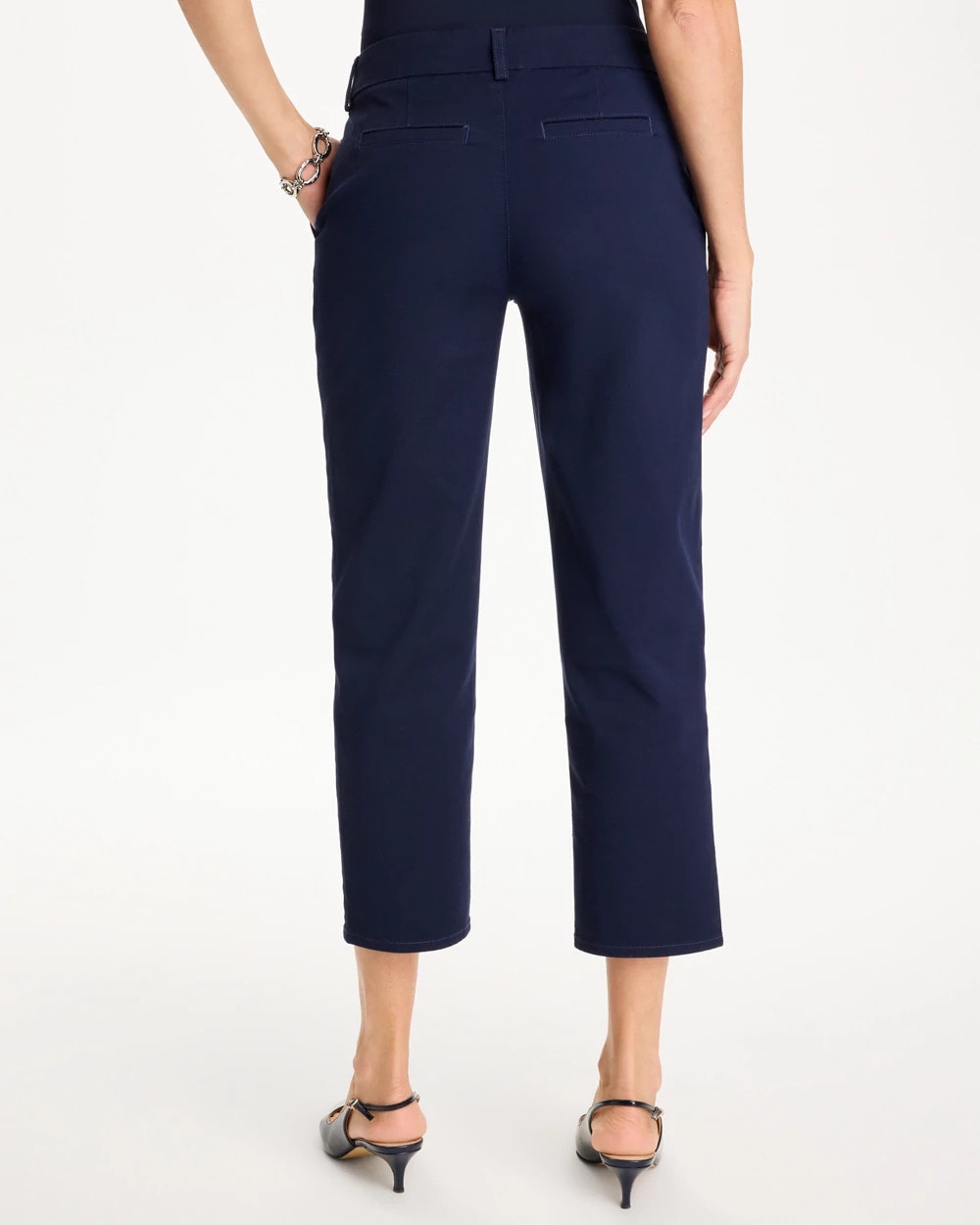 Chico's Discount - Relaxed Boyfriend Chino Crop Pants