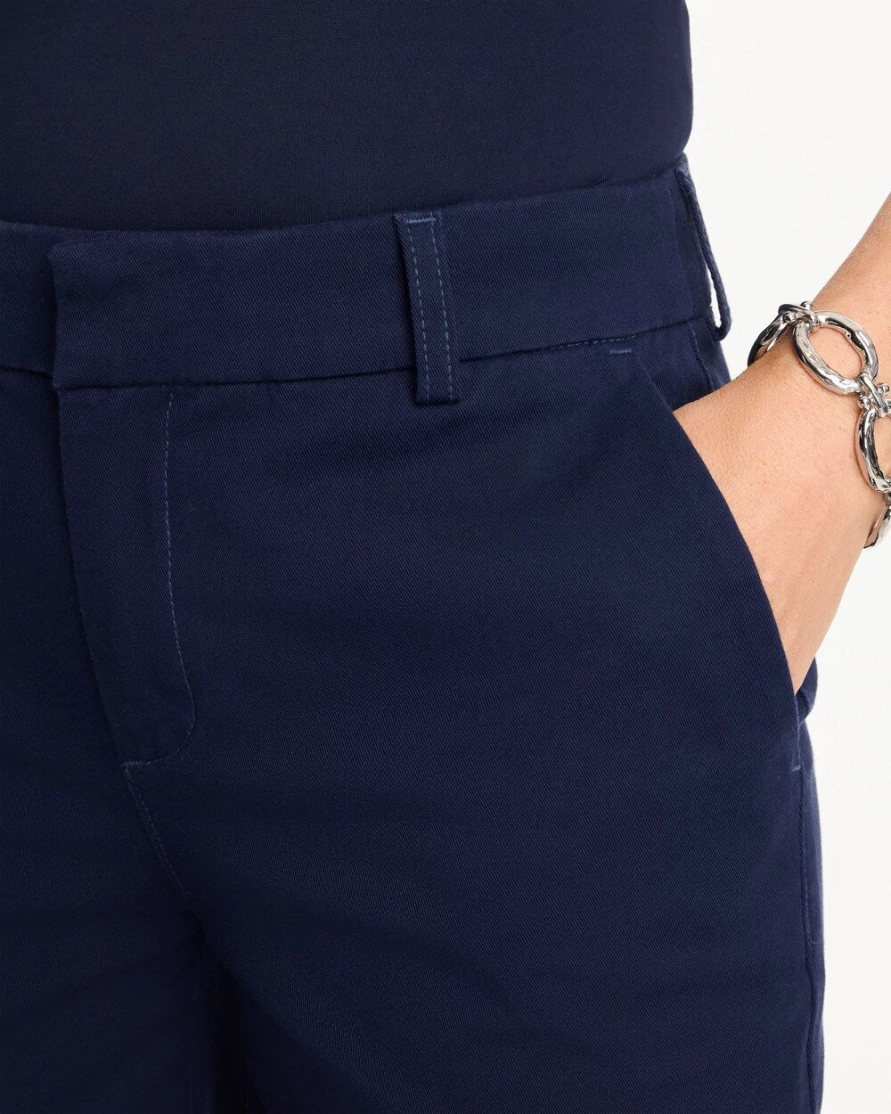 Chico's Discount - Relaxed Boyfriend Chino Crop Pants