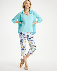 Chico's Online - Brigitte™ Slim Handpainted Pull-On Capri