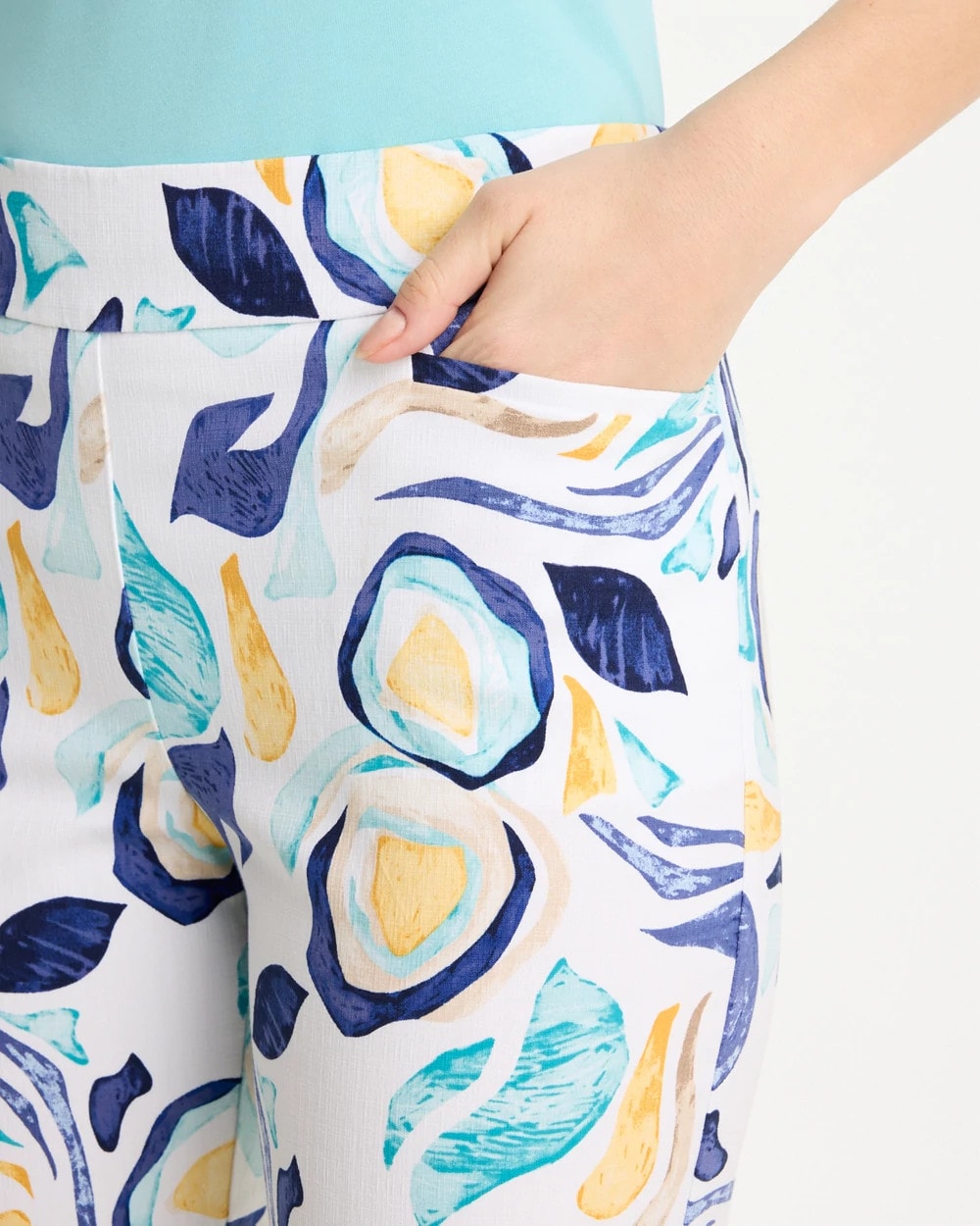 Chico's Online - Brigitte™ Slim Handpainted Pull-On Capri