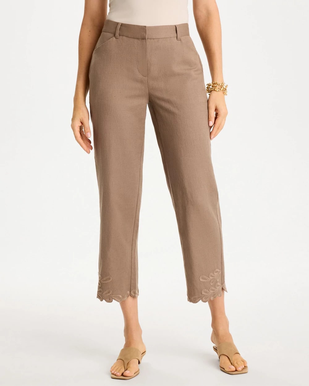 Chico's Online - Linen Fly Front Pants