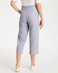 Chico's / Zenergy® Striped Gauze Cropped Pants