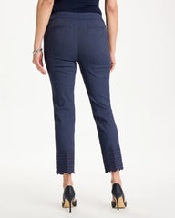 Chico's Outlet - Brigitte™ Slim Embroidered Pull-On Crop Pant