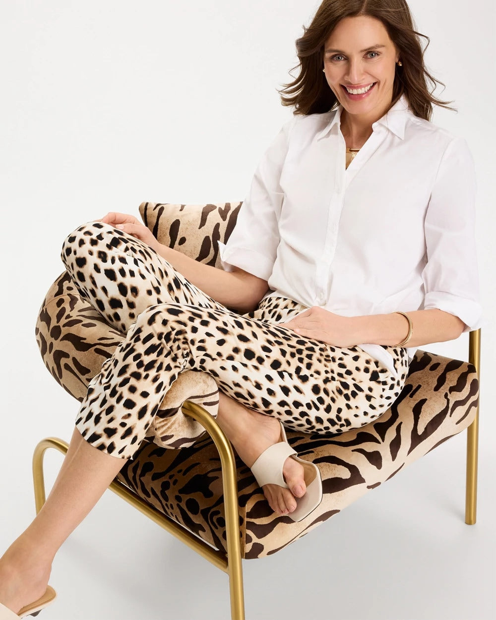 Chico's Online - Animal Print Brigitte™ Slim Pull-On Crop Pant