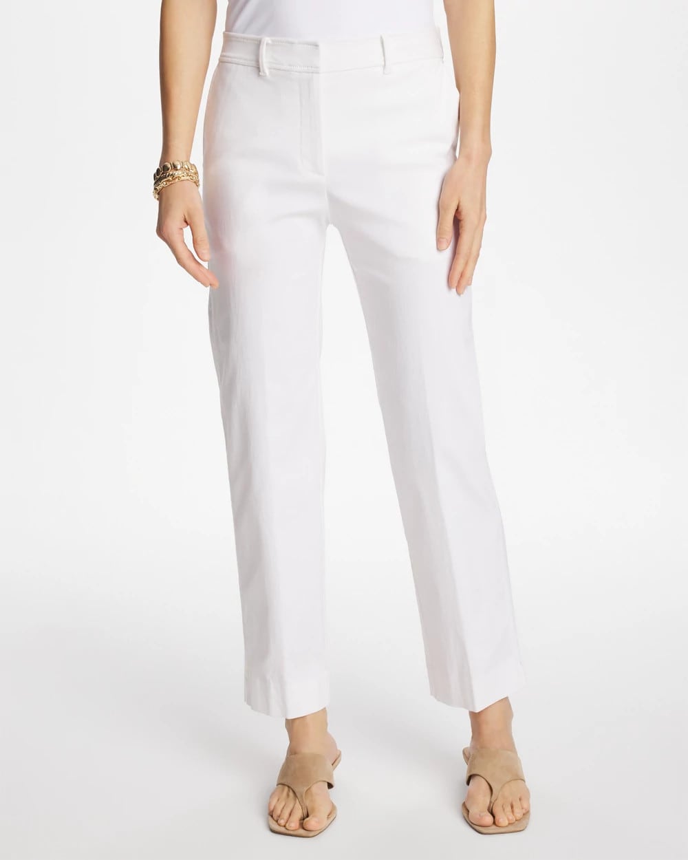Chico's / Emme Fly Front Straight Crop Pants